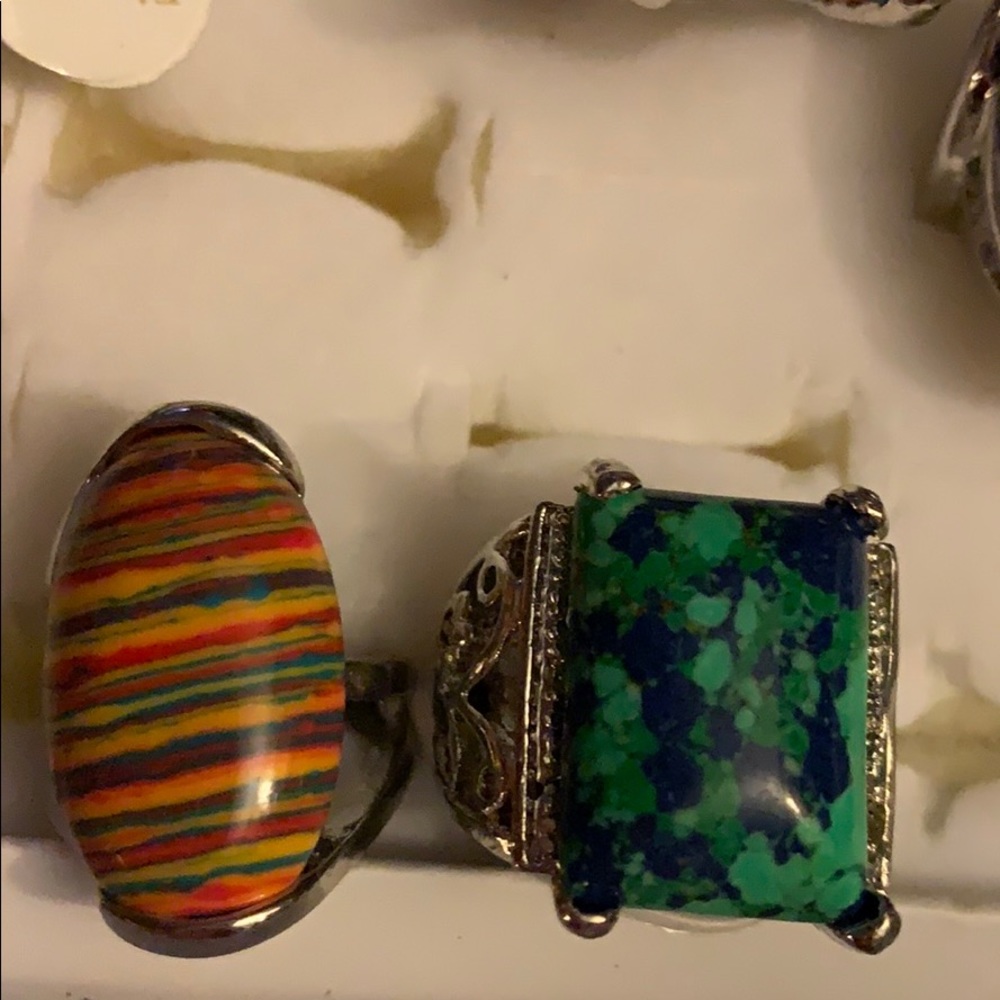 NWT Womens ring oblong size 6 bright colors